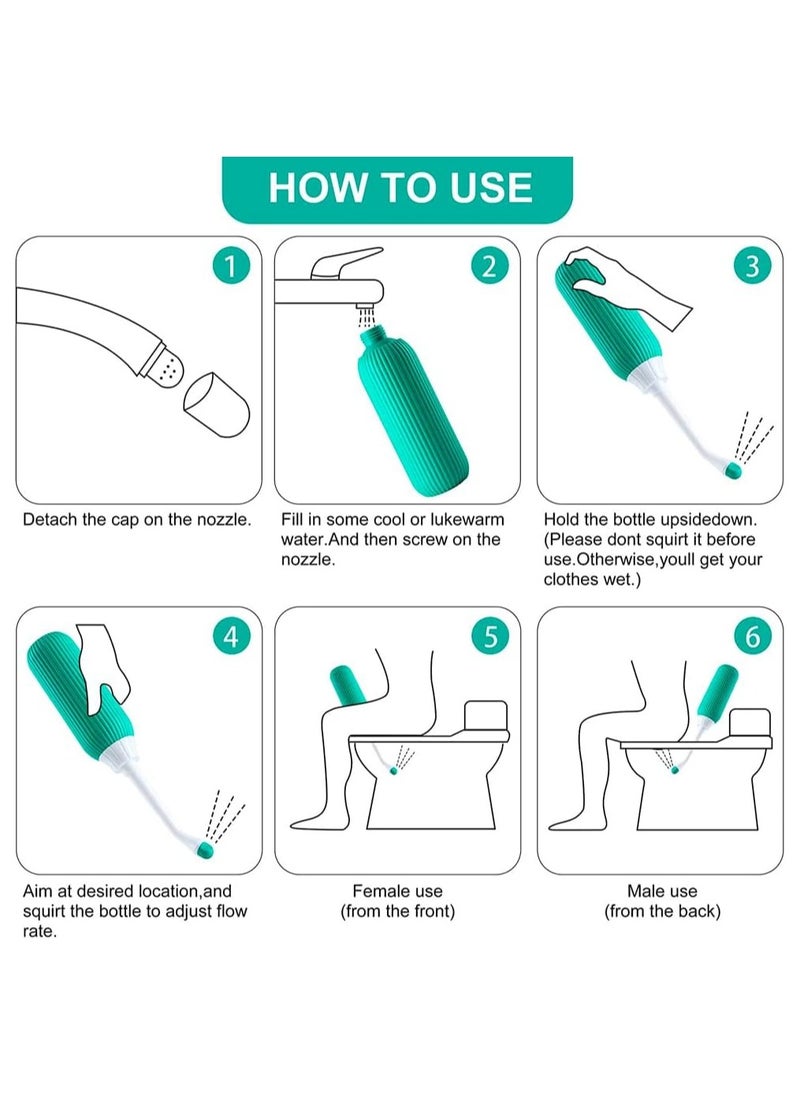 Generic Premium Portable Shattaf Bidet, Portable Bidet, 500ml Portable Bidet with Retractable Nozzle, Postpartum Care, Travel shattaf, peri bottle  - Image 5