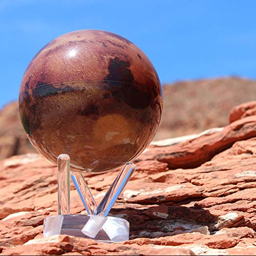MOVA Mars Globe – 4.5” Rotating Planet Model for Space Decor and Astronomy Gifts | Solar-Powered Motion | No Batteries or Cords Needed - Image 2