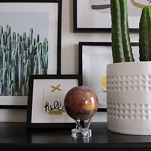 MOVA Mars Globe – 4.5” Rotating Planet Model for Space Decor and Astronomy Gifts | Solar-Powered Motion | No Batteries or Cords Needed - Image 3