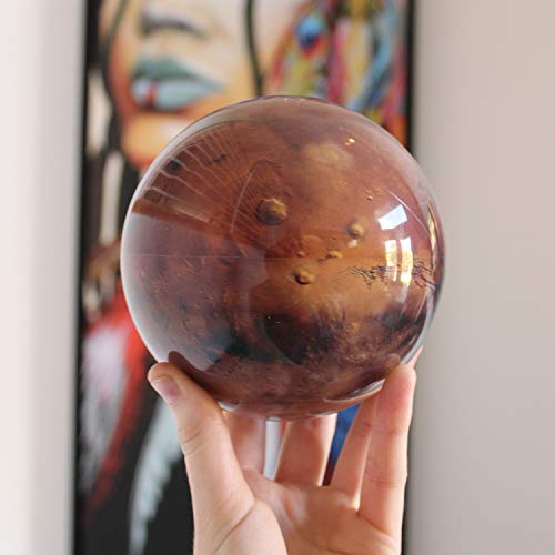 MOVA Mars Globe – 4.5” Rotating Planet Model for Space Decor and Astronomy Gifts | Solar-Powered Motion | No Batteries or Cords Needed - Image 4