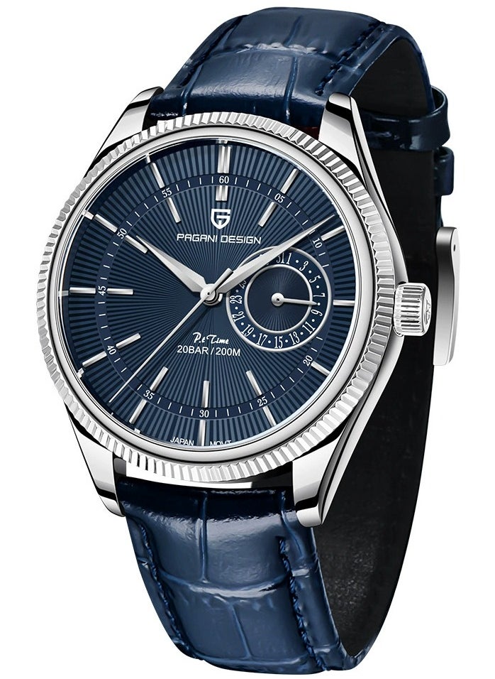 PAGANI DESIGN Mens Watch Waterproof Chronograph Date Watch for Men Leather Strap Quartz Movement Analog Watch Business Casual Gift for Men  - Image 1