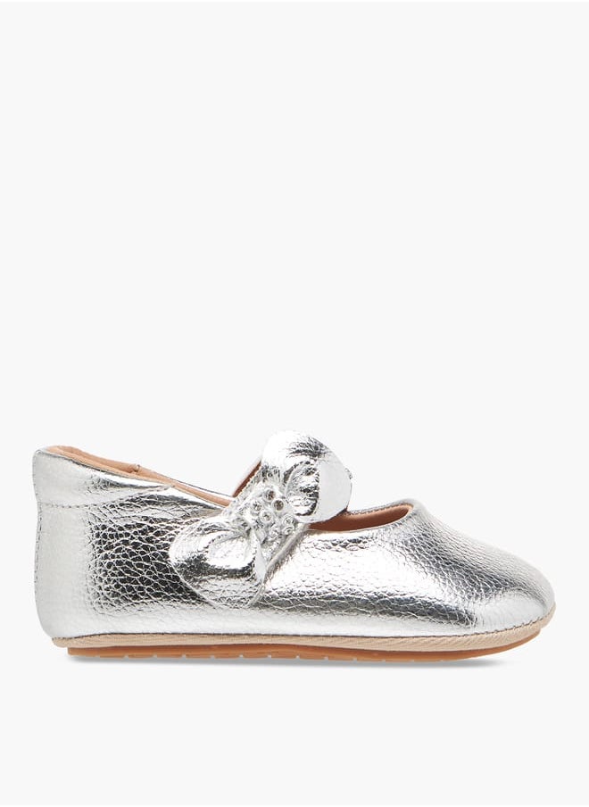 Barefeet - Girls Embellished Booties with Hook and Loop Closure - Image 1