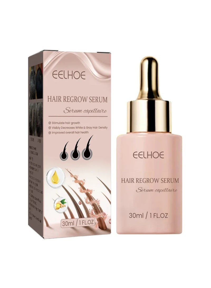 EELHOE سيروم الشعر للنمو السريع، زيت علاج تساقط الشعر، زيت مغذي لجذور الشعر القوية، زيت أساسي فعال لنمو الشعر التالف والمجعد - Image 1