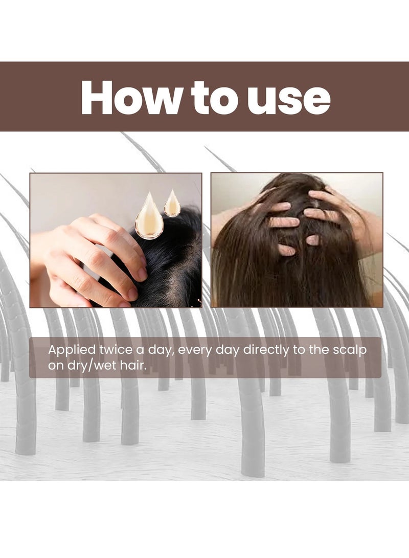 EELHOE سيروم الشعر للنمو السريع، زيت علاج تساقط الشعر، زيت مغذي لجذور الشعر القوية، زيت أساسي فعال لنمو الشعر التالف والمجعد - Image 5