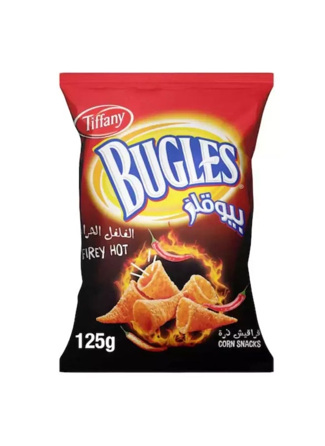 Tiffany Tiffany Buggles Corn Snacks With Fiery Hot Flavoured -125gms  - Image 1