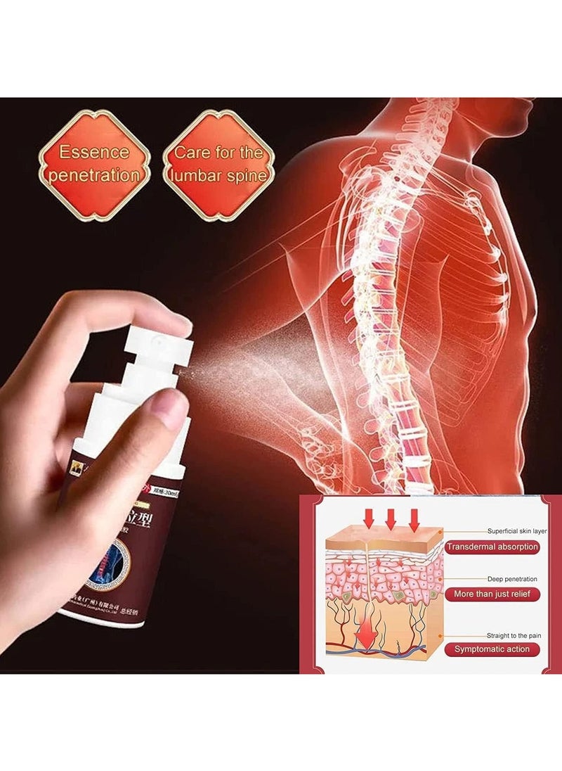 RedMapleTEK 3PACK Lumbar Spine Cold Gel Spray, Back Pain Relief Products, Sciatica Pain Relief,Lower Back Pain Relief, Pain Relief Spray for Neck, Shoulder, Waist, Legs, and Joints  - Image 4