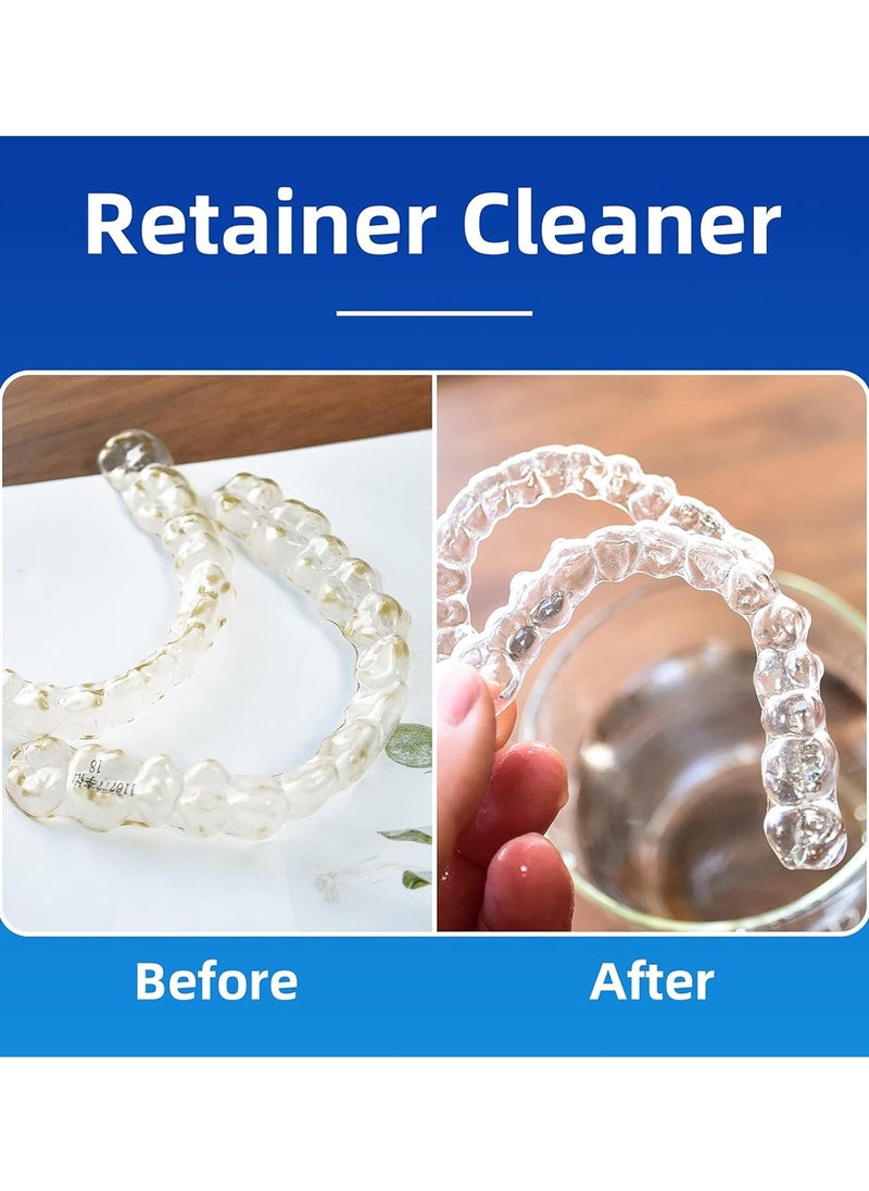 APPTRIN 36pcs Retainer Cleaner Tablets Denture Cleaning Tablets for Dental Appliances and Night Mouth Guard Cleanser Removes Odors Stains Plaque  - Image 4