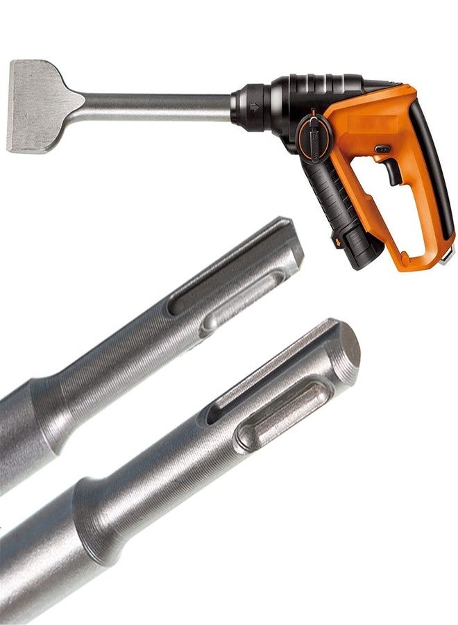 TINVHY 6-Pack SDS Plus Chisel Set, 40Cr Steel Concrete Drill Bit Set Rotary Hammer Bits Chisel Set Including Point Chisel, 20mm Flat Chisel, 40mm Flat Chisel - Image 3
