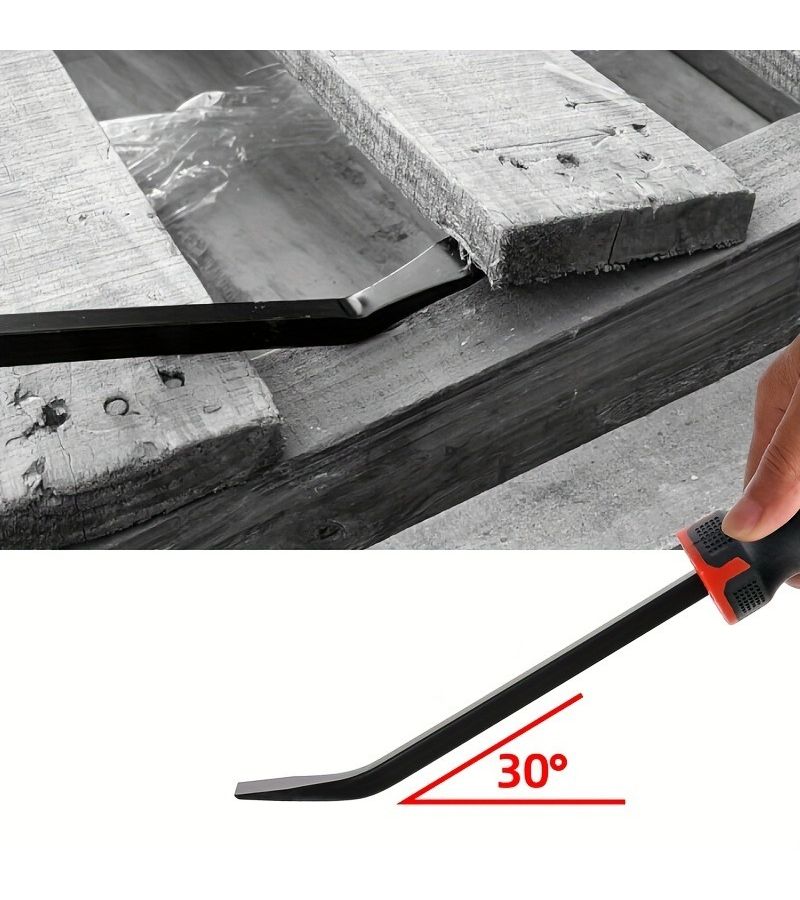 A Multi Functional Crowbar 8 Inch with Heart Shaped Handle Chrome Vanadium Steel Tire Tool for Steel and Aluminum Molds - Image 4