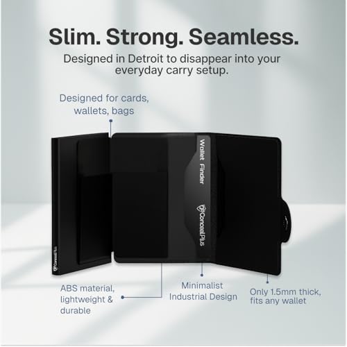 Conceal Plus Mens Wallet Credit Card Holder, Smart Pop Up RFID Wallet, Slim Minimalist Carbon Fiber Front Pocket Card Case, Compact Travel Wallet RFID Blocking, Holds 4-6 Standard Cards Plus Cash & ID - Image 5