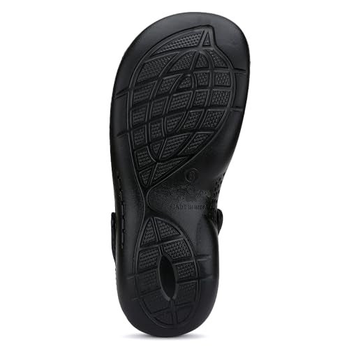 BERSACHE Men Comfortable Stylish Fashionable Clogs (Black), 8 UK - Image 4