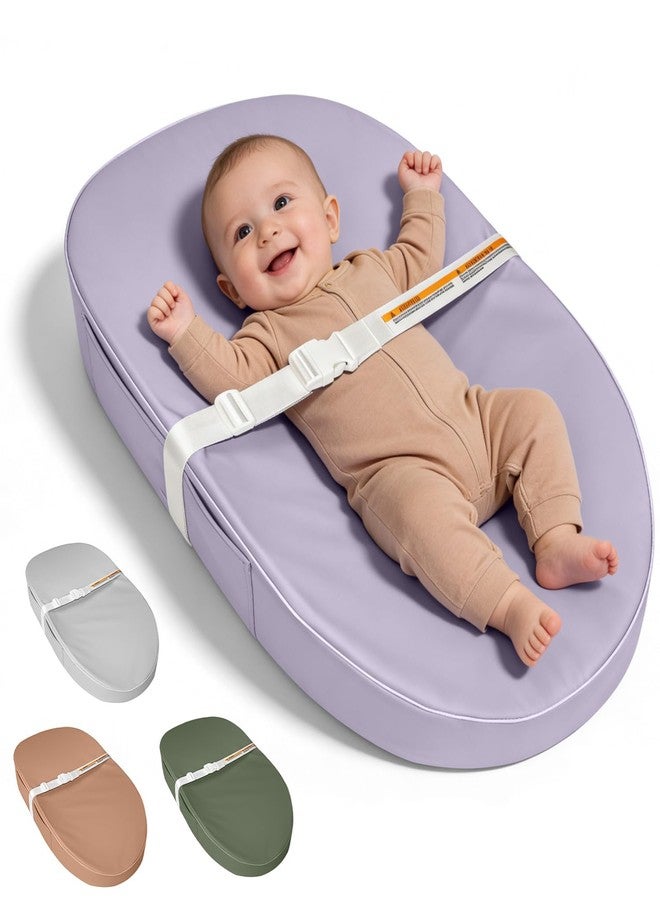 JVEOO Baby Changing Pad, Waterproof Vegan Leather Wipeable Diaper Changing Pad with Safety Strap Non-Slip Changing Mat for Dresser & Table - Image 1