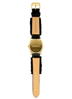 Manoush Manoush Shiny Eye Collection - Women's Analogue Classic Quartz Black PU LeatherWrist Watch - MSHSE03  - Image 2