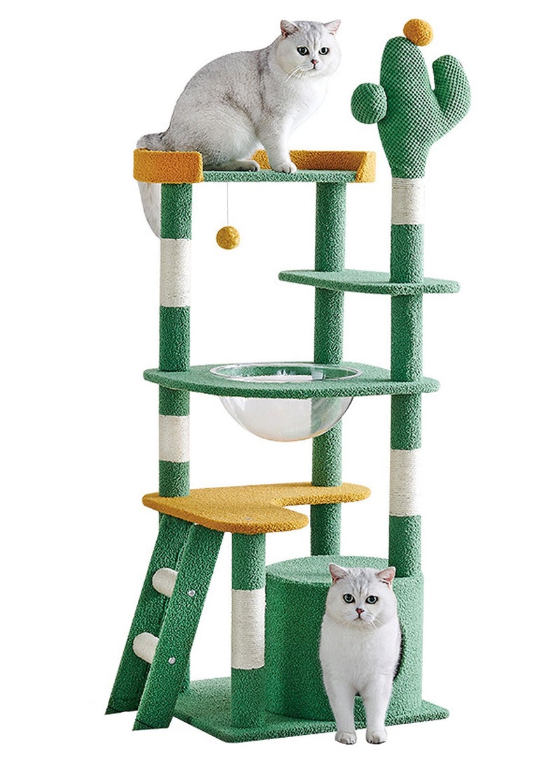 Glanfen Cactus Cat Climbing Frame Capsule Cat Tree Cat toys - Image 1