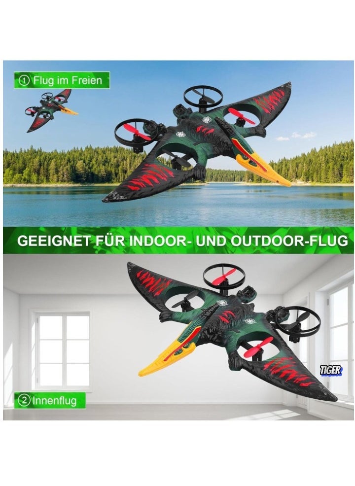 JAJEEK RC Aeroplane 2.4GHz Remote Controlled Aeroplane L0713 – Quadcopter Floating Fighter Aircraft RC Plane RTF for Beginners, Children & Adults – USB Charging, Green - Image 5