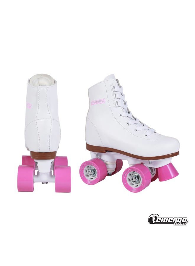 Chicago Skates Chicago Girls Rink Roller Skate - White Youth Quad Skates - Size J12 - Image 2