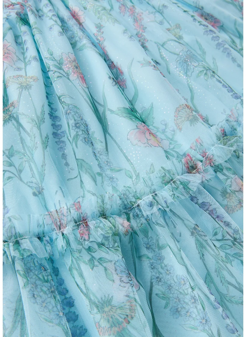 Matalan Girls Peach Crinkle Dress