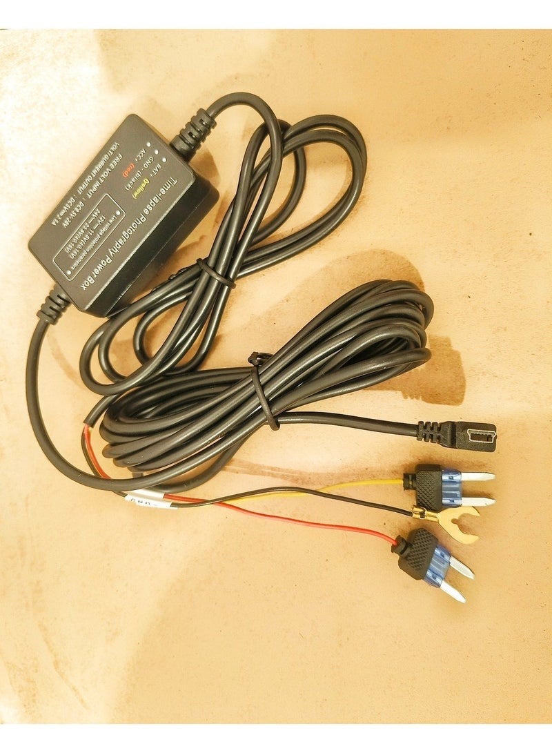 نيو سمارت طقم الأسلاك الصلبة لكاميرا لوحة العدادات مع منفذ Type C 12V-24V إلى 5V/2.5A للكاميرا Azdome DDPAI 70Mai لمراقبة الركن على مدار الساعة - Image 3