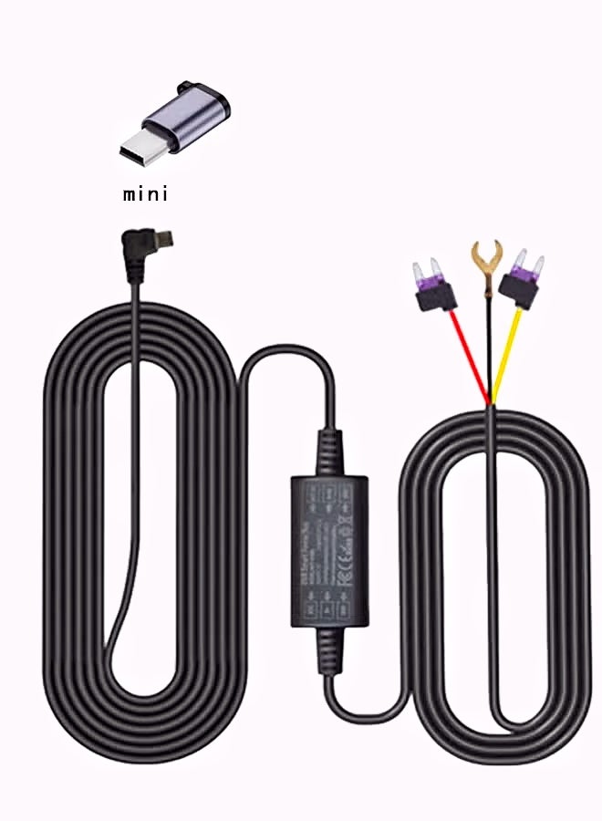 نيو سمارت طقم الأسلاك الصلبة لكاميرا لوحة العدادات مع منفذ Type C 12V-24V إلى 5V/2.5A للكاميرا Azdome DDPAI 70Mai لمراقبة الركن على مدار الساعة - Image 2