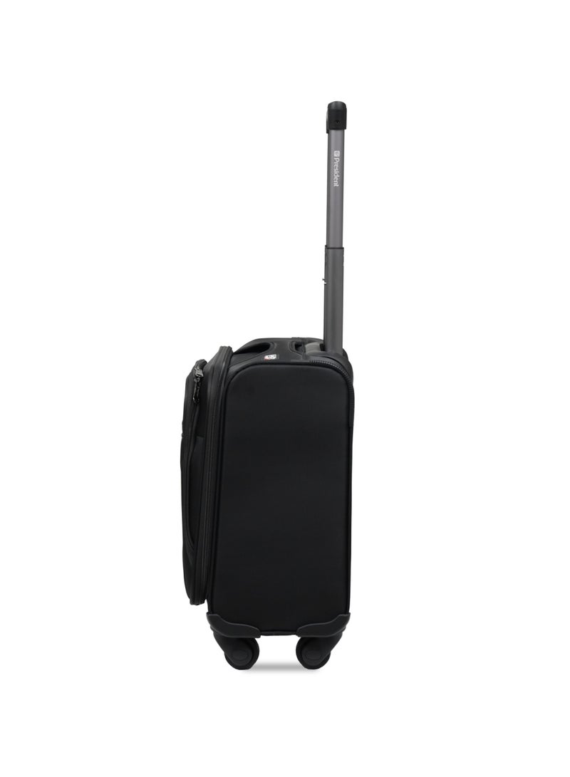 PRESIDENT Premium 17-inch Professional Pilot Case - Multi-Compartment Rolling Travel Bag ( Model 9950 ) BLACK - Image 4