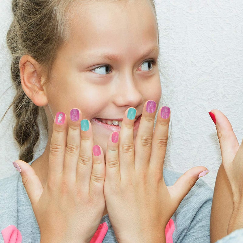 120Pcs Kids Girls Fake Nails Full Cover Short False Fingernails Nail Art Decor - Image 3