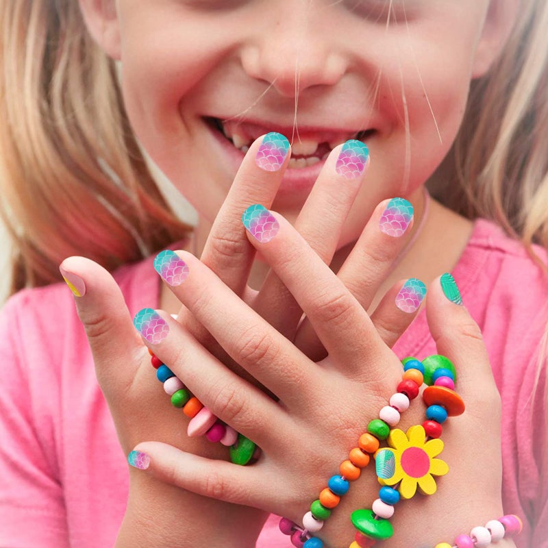 120Pcs Kids Girls Fake Nails Full Cover Short False Fingernails Nail Art Decor - Image 5