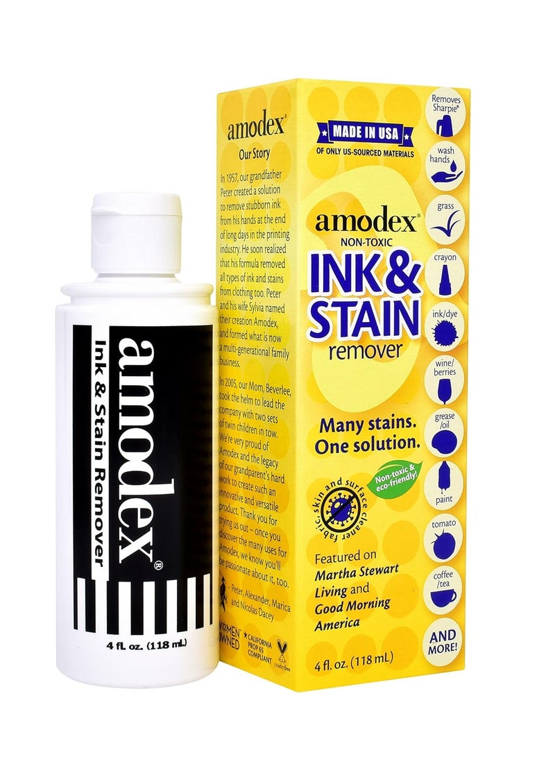 Amodex Ink & Stain Remover 4oz 118ml - Image 1