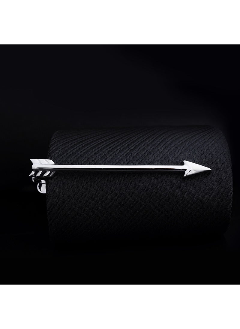 Generic Creative Gold Tie Clip Elegant Accessory for Men J0105 silver Arrow 