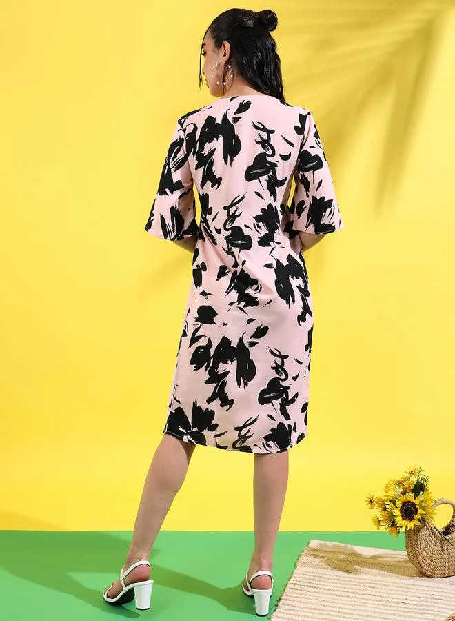 Campus Sutra Floral Print Dress