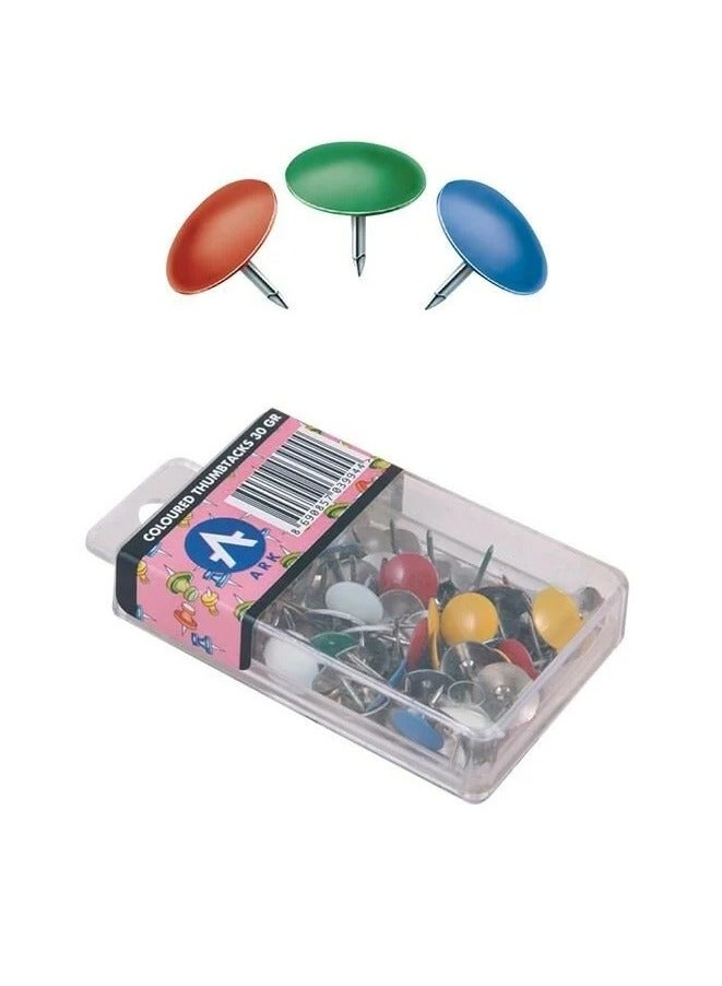 ارك مجموعة دبابيس تثبيت 70 جرام متعدد الألوان