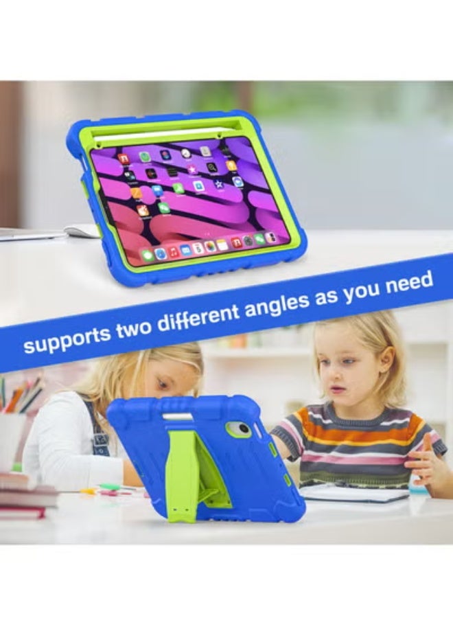 Gulflink Protective Back Case Cover for Apple ipad mini6 blue and lime - Image 5