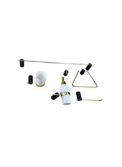 Generic Bathroom accessories set - black and gold brass bathroom accessory  - Image 1