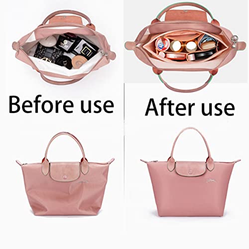 Lckaey bag organizer for longchamp insert le pliage large organizer purse insert 1028dark grey-L - Image 5