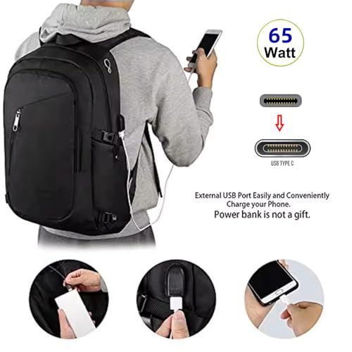 xiwai Practical 65W USB-C Backpack Charging Cable USB2.0 Type-C Male to Female Extension Cord for Backpack Crossbody Convenient Outdoor Travel Camping External 0.6M - Image 2
