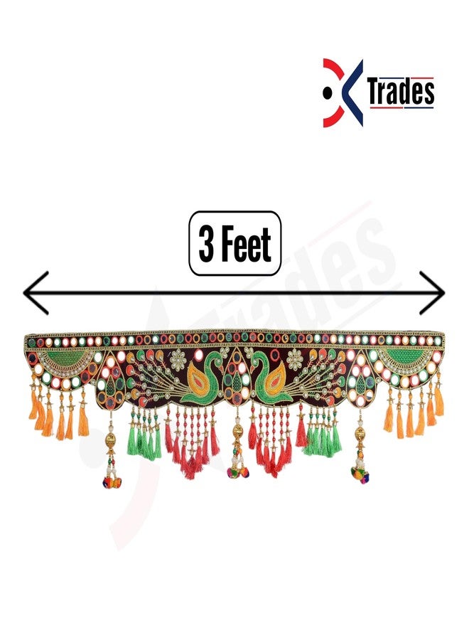 DK trades Handicraft Entrance Main Door Toran for Home Hangings Decoration and Office Decoration | Mandir | Bandarwal | Decorations Toran for Door, Traditional Bandarwal for Door - Image 5