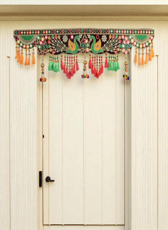 DK trades Handicraft Entrance Main Door Toran for Home Hangings Decoration and Office Decoration | Mandir | Bandarwal | Decorations Toran for Door, Traditional Bandarwal for Door - Image 4