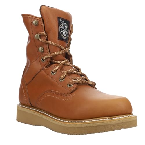 Georgia Boot Wedge Work Boot, Barracuda Gold, Size 8.5(M) - Image 2