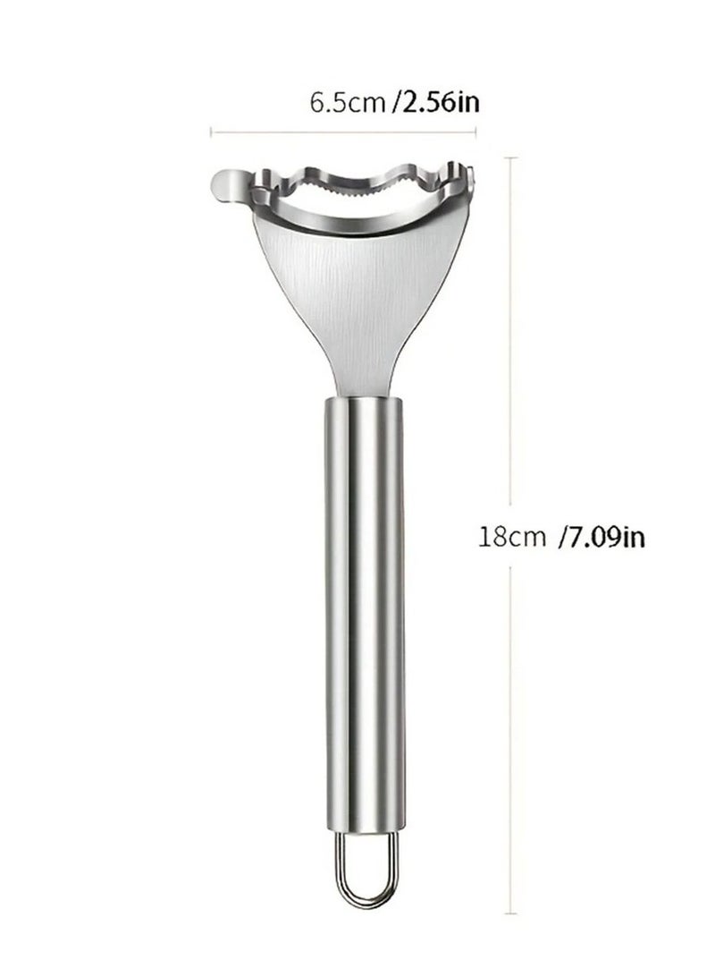Stainless Steel Corn Peeler Tool with Ergonomic Handle  - Image 4