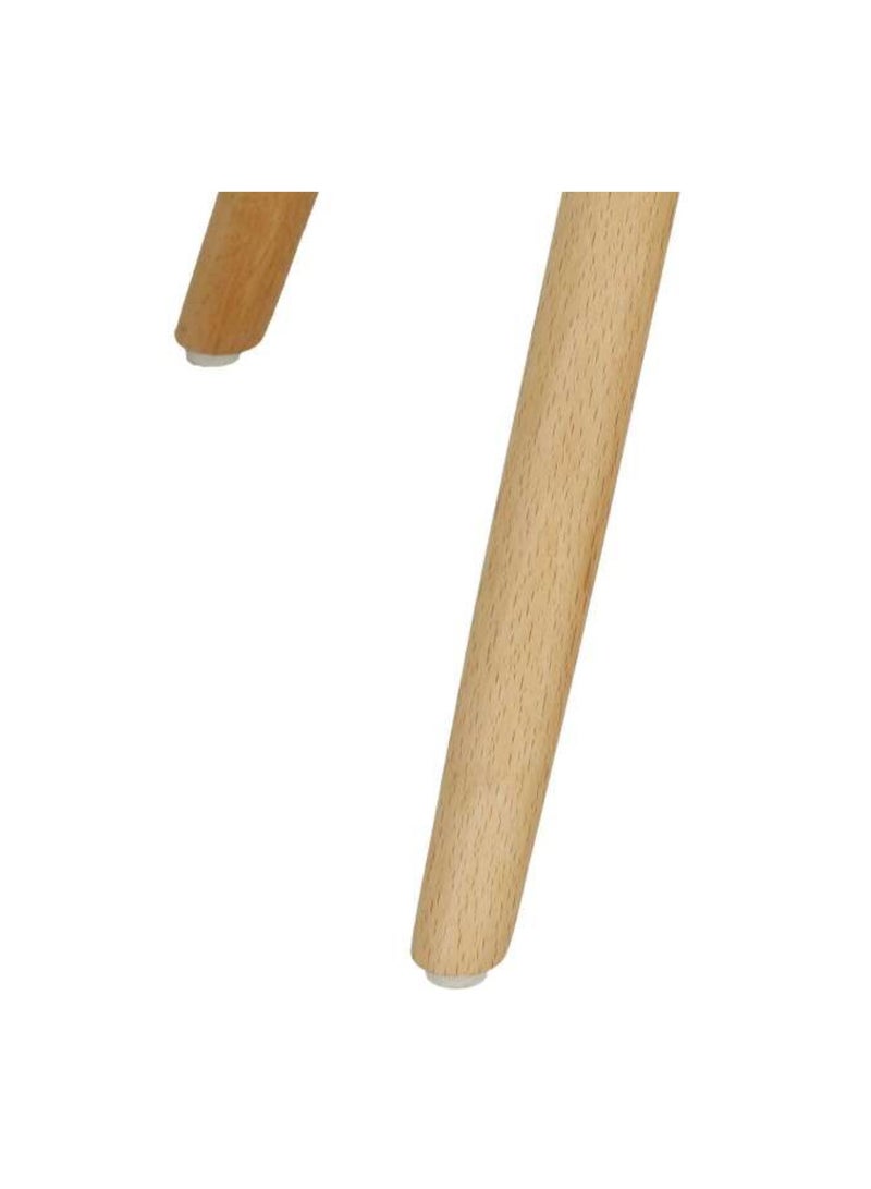 MAAS Modern and Elegant Design Plastic Dining Chair with Natural Wood Legs for Kitchen, Dining Room, Bedroom and Living Room - Image 5