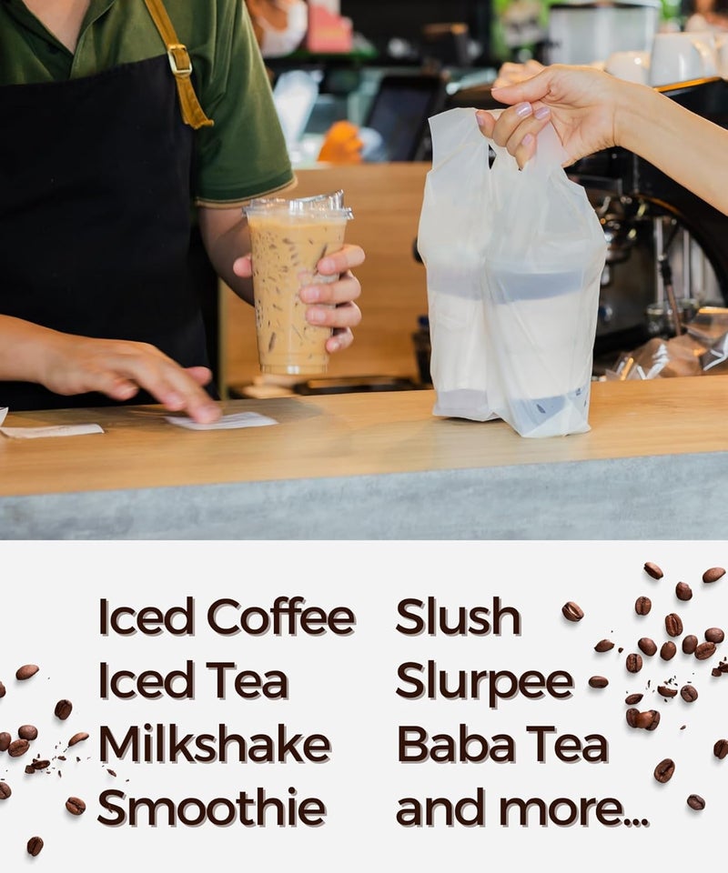 Aatriet 20 oz Clear Plastic Cups with Strawless-Sip-Lids, 50 Sets Disposable Cups Plastic Iced Coffee Cups, To Go Cups with Sip Through Lids for Smoothie, Milkshake, Cold Drinks for Party, Wedding, Event - Image 5