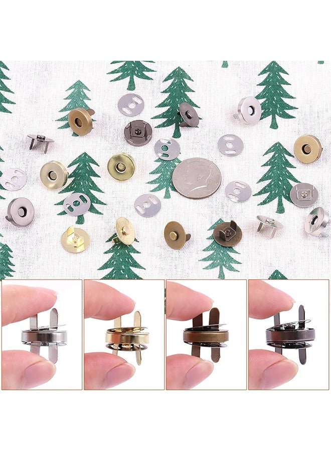 HY Magnetic Button Clasps Snaps Fastener Clasps for Sewing, Craft, Purses, Bags, Clothes, Leather 40 Sets(18mm-4 Colors) - Image 3