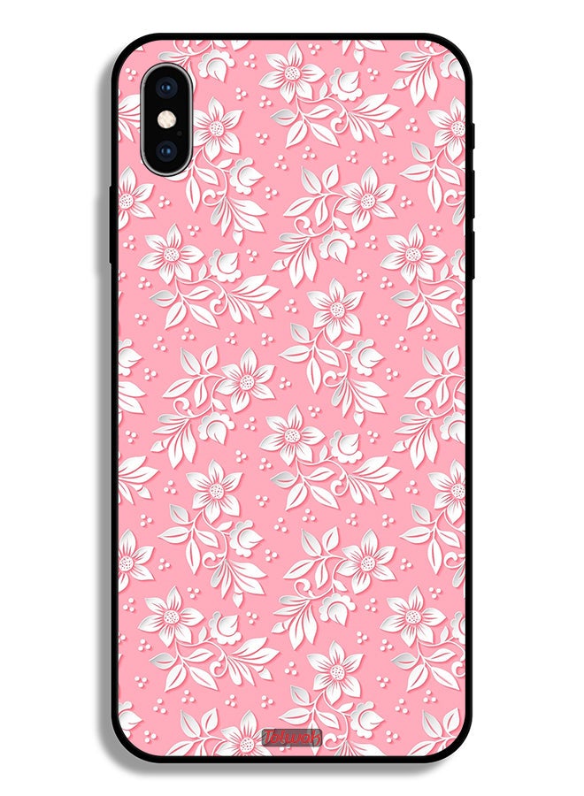 Tolwak Apple iPhone XS Max Protective Case Flowers Background Pattern - Image 2