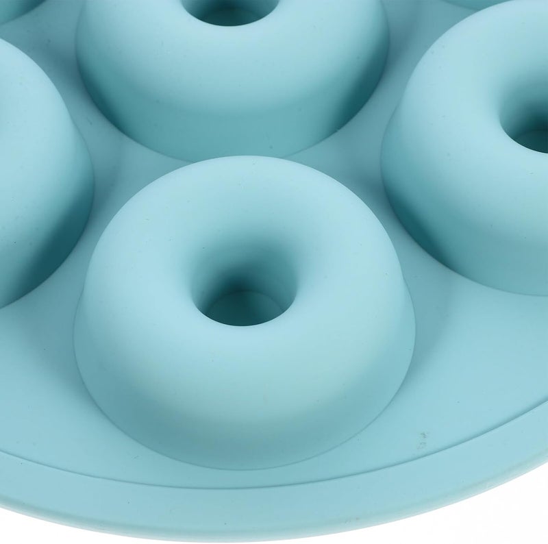 Silicone Donuts Mold Non-stick Baking Pan Nordic Green Food-grade Silicone DIY Cake Maker Mold Household Pastry Baking Tool for Oven and Microwave - Image 4