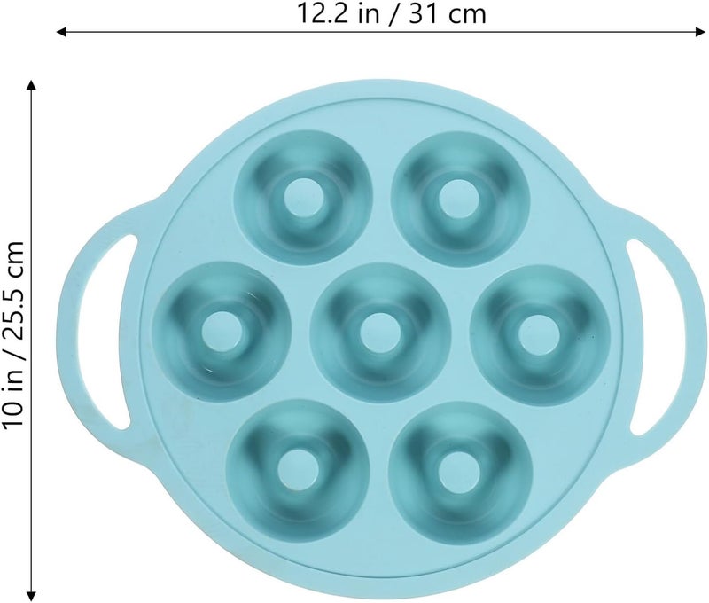 Silicone Donuts Mold Non-stick Baking Pan Nordic Green Food-grade Silicone DIY Cake Maker Mold Household Pastry Baking Tool for Oven and Microwave - Image 2