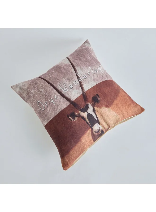 Home Box Desert Life Oryx Digital Printed Cushion Cover 45 x 45 cm