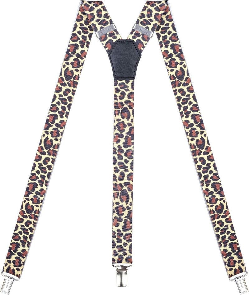 Action Ward Store Womens Suspenders – Y Back Style – 1" Width - Comfortably Adjustable Elastic Straps and Metal Clips - Image 1