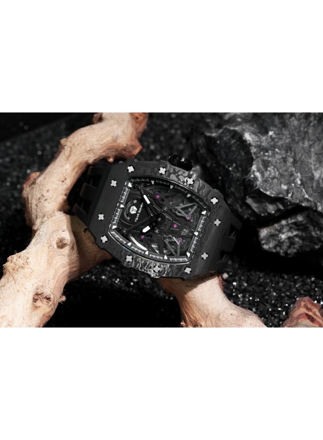 TSAR BOMBA ساعة أوتوماتيكية رجالية بسوار سيليكون - - .*. مم - Image 4