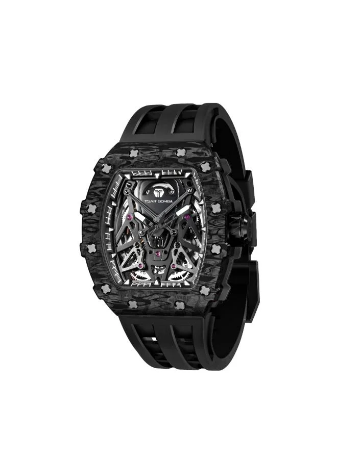TSAR BOMBA Men's Silicone Automatic Watch TB8207CF-01 - 43.5*50.5 mm