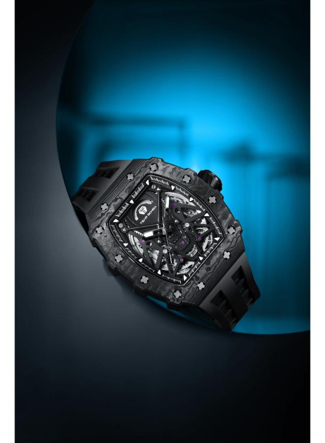 TSAR BOMBA ساعة أوتوماتيكية رجالية بسوار سيليكون - - .*. مم - Image 3