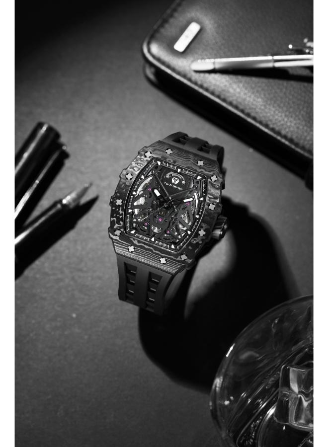 TSAR BOMBA ساعة أوتوماتيكية رجالية بسوار سيليكون - - .*. مم - Image 5